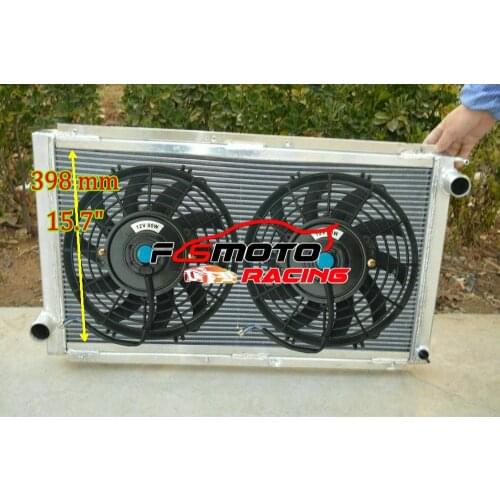 42mm 2row Aluminum Radiator for Subaru Outback Sport IMPREZA WRX GC8 STI EJ20 2.0L 1992-2000 MT + Fans 93 94 95 99 00