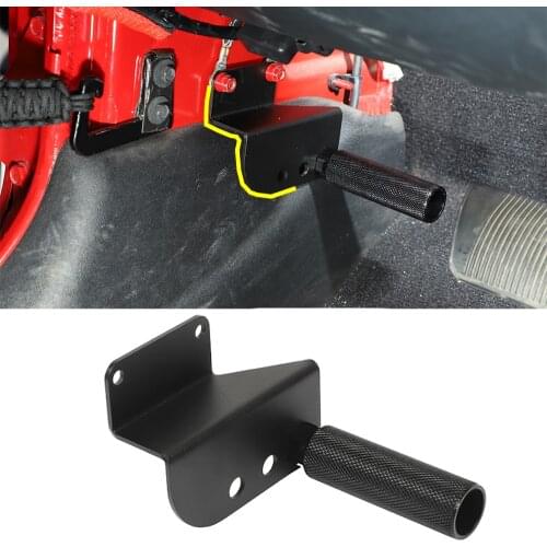 Pedal Left Side Foot Rest Kick Panel for Jeep Wrangler JK 2007-2017 Car Interior Accessories Black Iron for Jeep Wrangler 1pcs