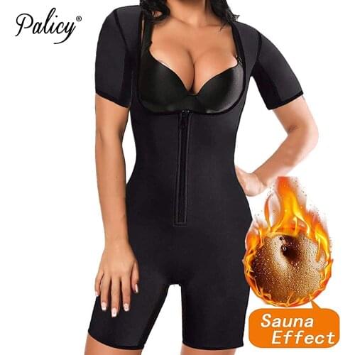 Full Body Shaper Bodysuit Shaper Sauna Suit Womens Body Shapewear Waist Trainer Slimming Neoprene Bodysuit faja Butt Lifter