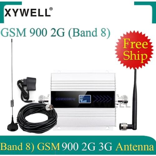 Big Sale!! gsm signal booster UMTS 900 3g signal booster 2G GSM 900 MHz Cellular Signal Repeater Amplifier With Sucker Antenna