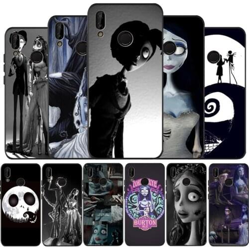 Corpse Bride Soft Silicone black Phone Case For Huawei P9 P10 P20 P30 P40 lite P20 P30 P40 pro Y9 Y6 P smart 2019