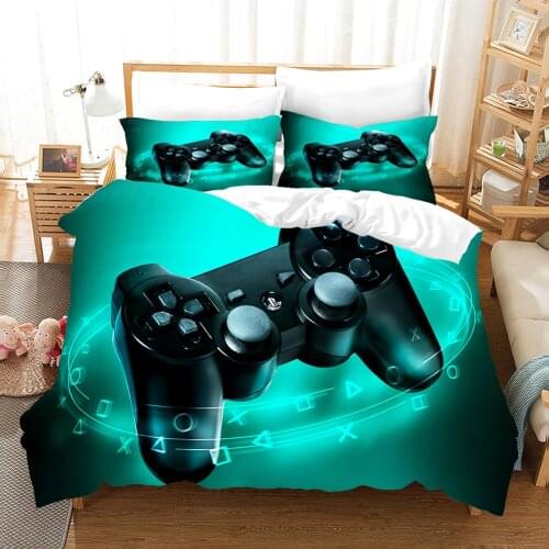 Hot Sale Video Game 3D Bedding Sets for Boys Gamer Comforter Gaming Themed Bedroom Decor Game Bedding Set Home Textile