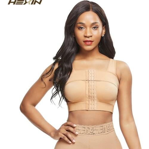 HEXIN Womens Compression Bra Fajas Reductoras Shapewear Waist Trainer Postpartum Post Surgery Adjustable Compression Garment
