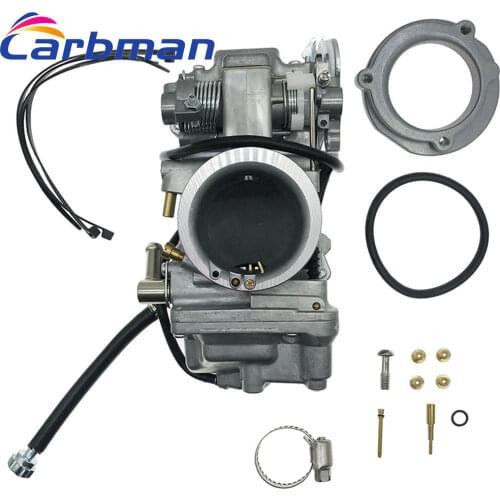 Carbman New Smoothbore Carburetor Carb EVO Twin Cam For Mikuni HSR45 HSR 45mm Performance Pumper Carburetor TM45-2K