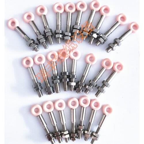 Ceramic Pigtail Ring O-type Porcelain Circle Wire Guide Eyes Bolts Eye Nut Eyebolt Eye Screw Porcelain Pigtail 99 Porcelain