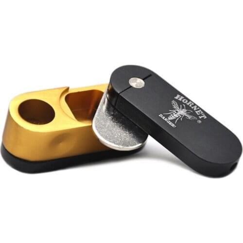 Metal Tobacco Pipe Personality Herb Smoking Pipe With Rotatable Cover For Men Women Adults Folding Metal Tobacco Pipe