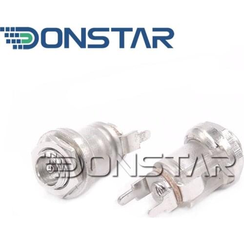 10PCS 3.5 x 1.3 mm Mini Female DC Power outlet 3.5*1.3mm 3.5x1.3mm needle transparent vertical With nut socket DC-035 DC035