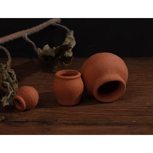 1:12 Dollhouse Miniatures Decora Vase Mini Terracotta Flowers Pot DIY Dollhouse