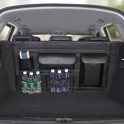 Multifunction Car Seat Back Storage Bag Universal Auto Sundries Organize Bag Beverage Tissue Stowing Tidying Pouch Accessories