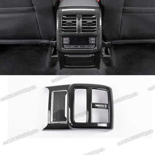 Lsrtw2017 stainless steel car armrest rear vent trims chrome decoration for volkswagen passat B8 2016 2017 2018 2019 variant