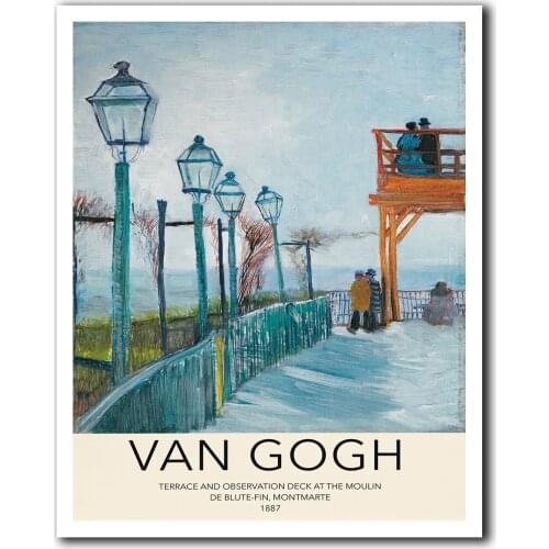 Van Gogh Print, Landscape Print, Scenery Painting, Van Gogh Exhibition Poster, Museum Wall Art, Artist Wall Art, Canvas Poster