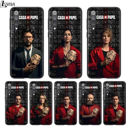 Silicone Black Cover Money Heist House Paper TV-Show For Xiaomi Mi 11 10I 10T 10 9T 9SE 9 8 Note 10 Lite Pro 5G Ultra Phone Case