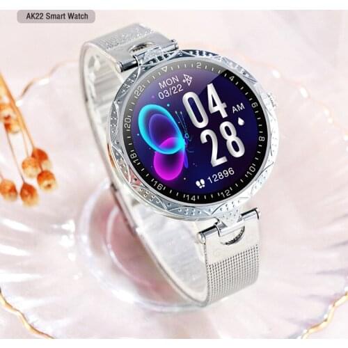 VBDK AK22 Smart Watch 1.09 inch HD Full Touch IP68 waterproof Fitness Tracker Clock Smart Watches Android Watch For Women 2020