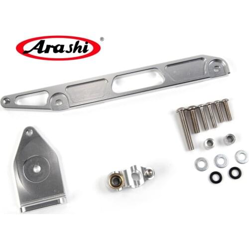 Arashi For YAMAHA XJR1300 2002-2015 Steering Stabilizer Damper Bracket Mount XJR 1300 XJR-1300 02 03 04 05 06 07 08 09 10 11 15