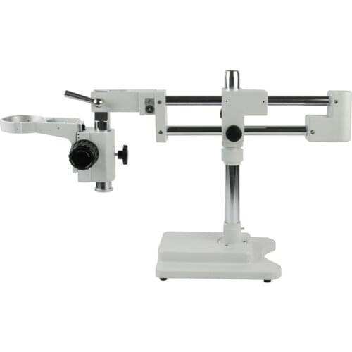 Stereo Zoom Microscope Double Arm Rotating Boom Stand With A1 Focus Adjustment Arm Microscope Head Holder Ring