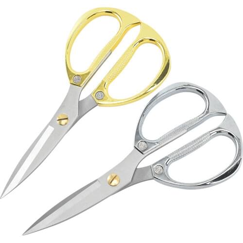Swayboo strong shearing stainless steel kitchen scissors home wedding scissors gilt alloy scissors Gold-plated alloy shears