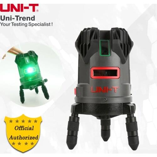 UNI-T LM555LD IP54 dustproof and waterproof green Laser Level; construction/interior decoration cross level marking instrument