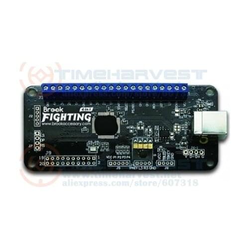 USB Encoder adapter Original 4 in 1 Brook UNIVERSAL FIGHTING BOARD PCB supports Xbox One, Xbox 360, PS4, PS3, Wii U, PC & Switch