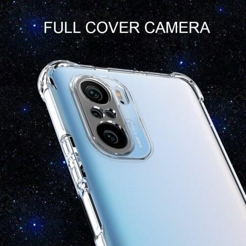 Thickened Airbag Shockproof Soft Tpu Phone Case For Xiaomi Poco F3 5g On Redmi Note 10 Note10 Pro K40 Transparent Back Cover