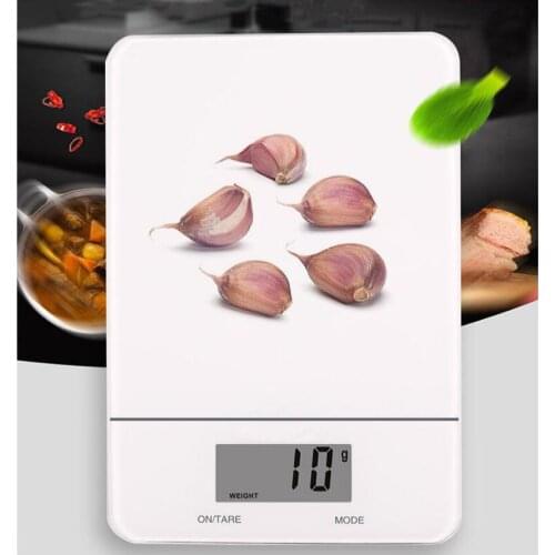 Touch Screen Kitchen Scale 5kg Ultra-Thin Tempered Glass Digital Electronic Scale Household Food Baking Measuring Platform Scale