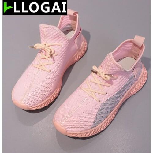 Breathable Mesh Women Running Shoes Women Sneakers Flat Heel Shoes Woman Summer Tenis Candy Colors Casual Sock Shoes Women 2021