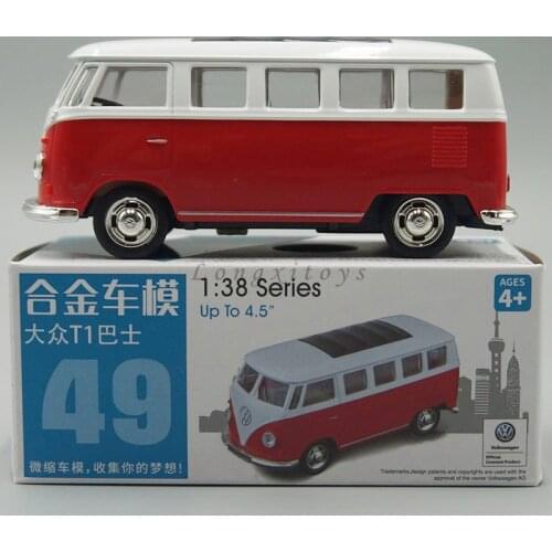 1:38 Diecast Model Bus T1 Pull Back Car