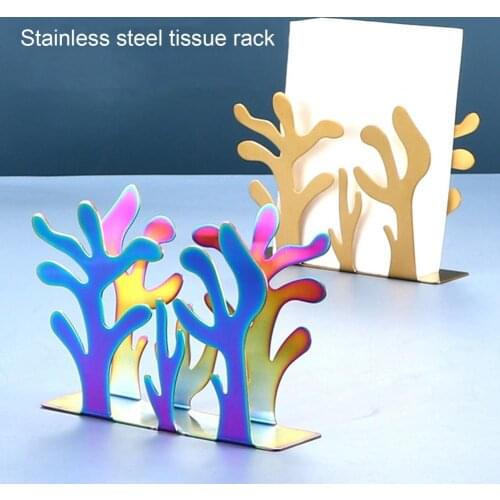 1 Pcs Napkin Holder Tree Shape Decorative Iron Vertical Tableware Serviette Rack For Western Restaurant Table Decorations