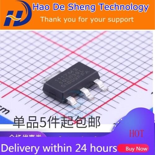 10PCS/LOT SPX1117M3-L-5-0/TR SPX1117M3-5.0 5V SOT-223 New Original In Stock