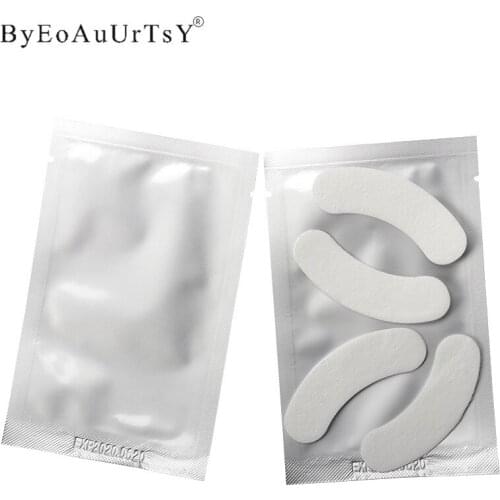 100 Pairs 50 Packs Eyelash Extension Paper Patches Grafting Eye Stickers Eyelash Under Eye Pads Eye Paper Patches Tips Sticker