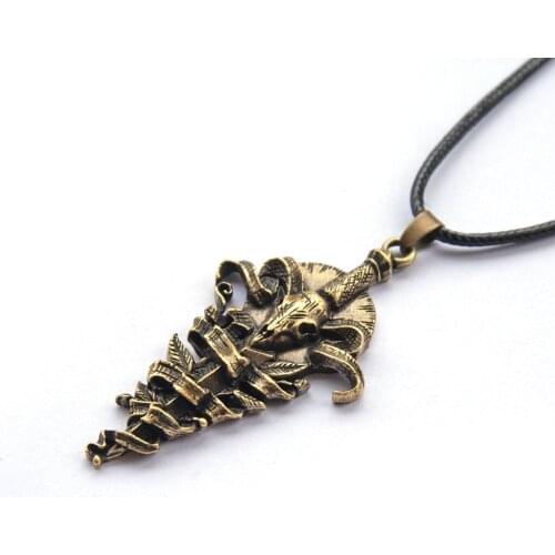 15PCS Punk Vintage Ram Skull And Sword Pendant Men Gothic Gifts Party SanLan Jewelry