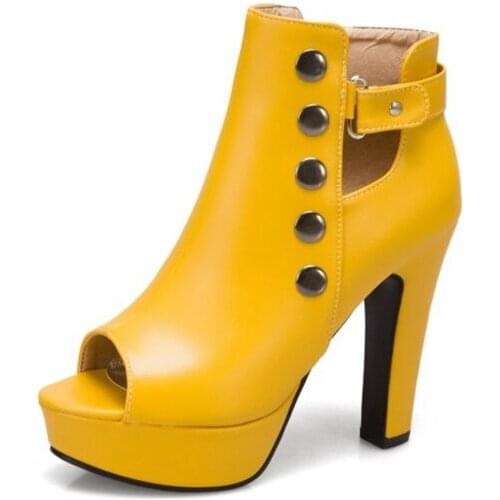 2021 Big Size 34-50 Brand New Ladies Platform Fashion High Heels Gladiator Sandals Women Peep Toe Sexy Party Wedding Shoes 33-7