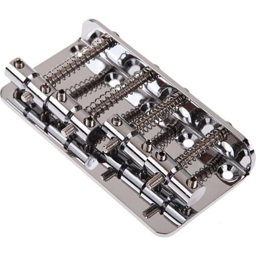 Vintage Style Guitar Bridge 4-String With 4 Screw Guitar Practical Part For Fender Jazz Bass Guitar