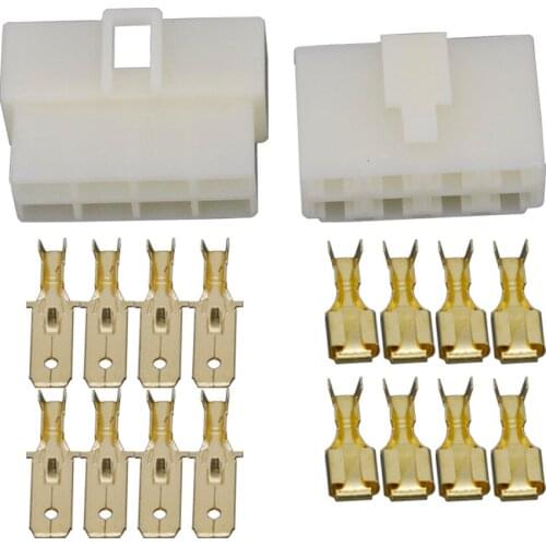 6.3 Series All New 8 Pin/Way DJ7081-6.3 Electrical Wire Connectors Plug Male and female Automobile Lighting Adapter Connector