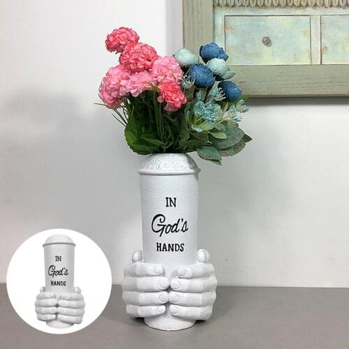 Abstract Gods Hand Vase Flower Vase Plant Pots Modern Living Room Desktop Decoration Ornament Flower Arrangement Party Gift