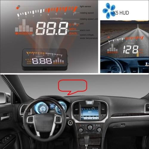 Car HUD Head Up Display For Chrysler 200/300/300C 2010-2020 Car Digital HUD Refkecting Windshield Screen Safe Driving Projector