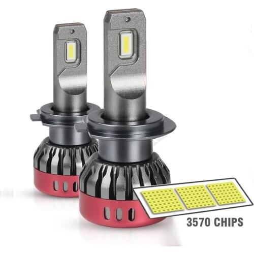 Car LED Headlight Bulbs Auto Lights H1 H4 H8 H11 9005 HB3 9006 HB4 H7 LED Fog Lamps 30000LM 6000K 80W 12V 24V CSP 3570 Chips