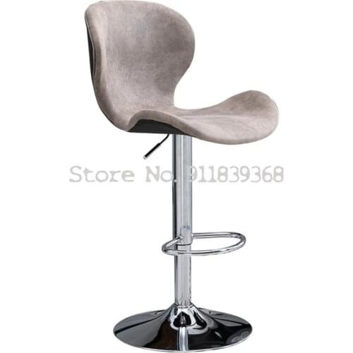 Bar Chair Household High Stool Solid Wood Back Bar Stool Lift Bar Chair High Stool Front Desk Bar Chair Bar Stool