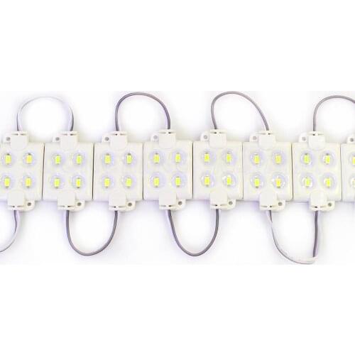 Free fedex 400pcs/lot 4leds/pcs rgb led module dc 12v led module light 5630 waterproof IP66 led injection module