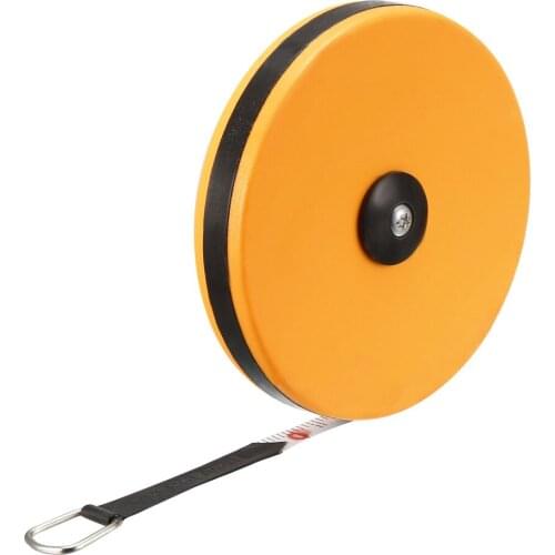 Uxcell Long Tape Measure 20M Fiberglass Measuring Rule for Construction Masonry Carpentry Yellow