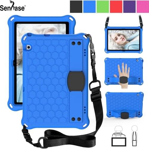 For Huawei MediaPad T5 10 AGS2-W09 AGS2-W19 10.1 inch Case EVA Kids Safe Foam Shockproof Shoulder Hand Strap Stand Tablet Cover