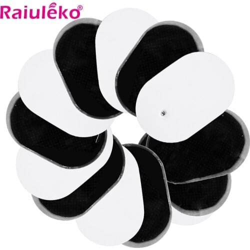 10Pcs Self Adhesive Replacement Electrode Pad Oval 3.5mm Plug TENS for Muscle Stimulator Slimming Electric Tens Machine Pads