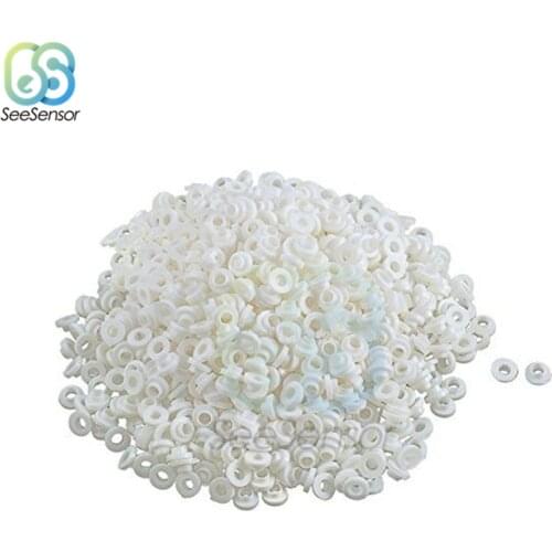 200Pcs TO-220 Insulating Tablets Insulation Bushing Transistor Pads Circle Insulated Cap Insulation Particle Ring For M3 Screws