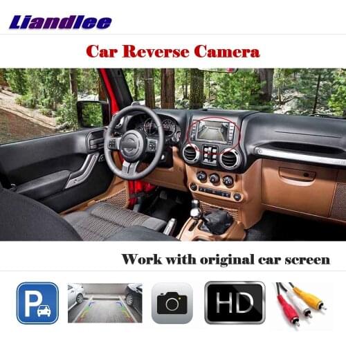 Liandlee For Jeep YJ TJ JK J8 Sahara Willys 2013~2016 / Auto Back Up Camera Reverse Parking Camera Work with Car Factory Screen