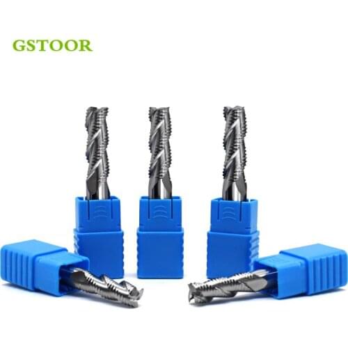 1PC Roughing End Mills 4mm 6mm 8mm 10mm 12mm HRC55 3flutes 4 flutes Carbide Milling cutters CNC router bits mill rough Tools