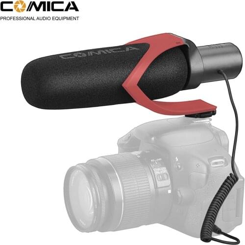 CoMica CVM-V30 PRO Condenser Shotgun Video Microphone Interview Mic Wind Muff Shock Mount for Canon Nikon Sony Fuji