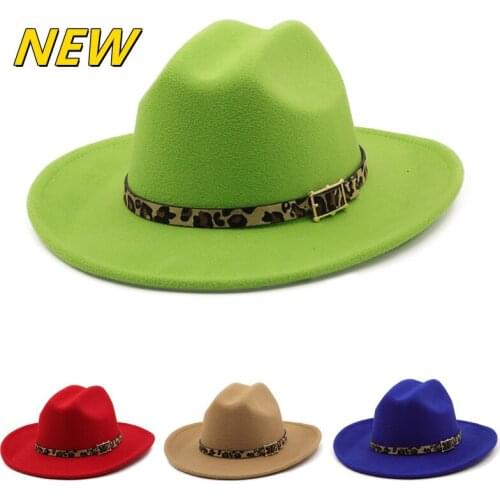 Fedora cowboy hat tiger leather pattern accessories British classic felt jazz hat ladies mens fedora jazz hat шапка женская