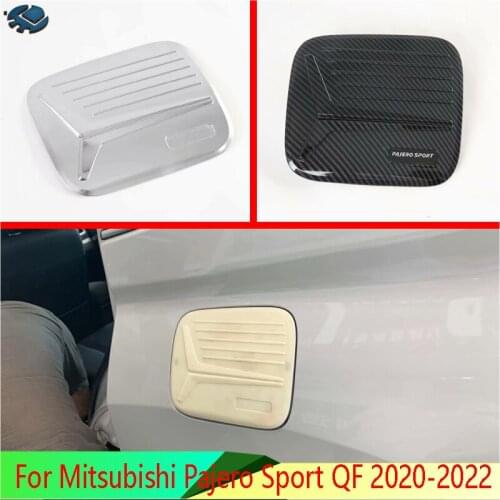 For Mitsubishi Pajero Sport QF 2020-2022 ABS Chrome fuel tank cap cover car-styling trim oil fuel cap protective