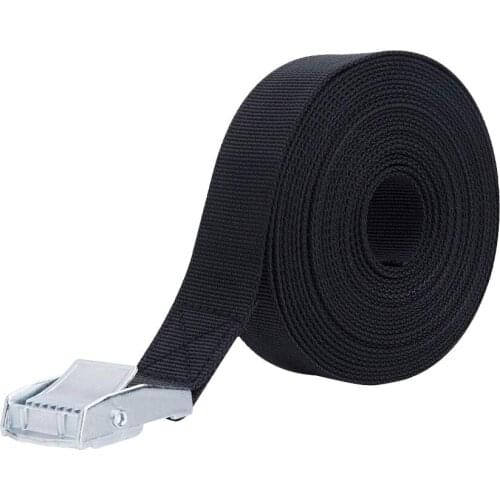 Hot 2.5x50 cm length Metal Cam Buckle Tie Down Strong Nylon Quick Lock Strap Luggage Cargo Belt webbing banding