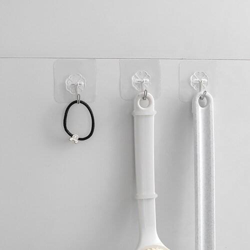 1pc Strong Universal Transparent Suction Cup Sucker Wall Hooks Hanger For Kitchen Bathroom Daily Life High Quality Hook