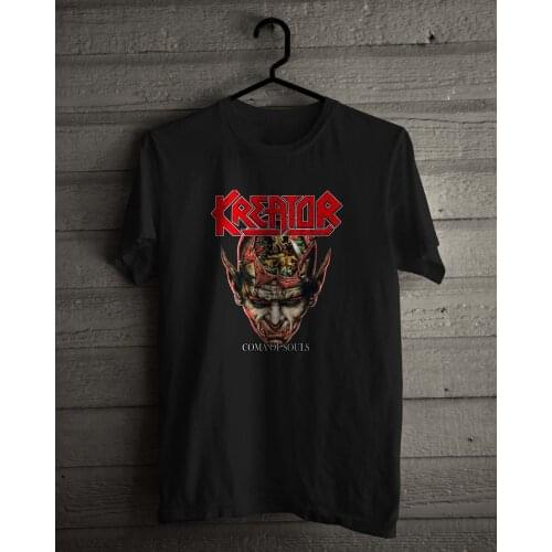 Kreator T-Shirt German thrash metal band Destruction and Sodom Black White Tee
